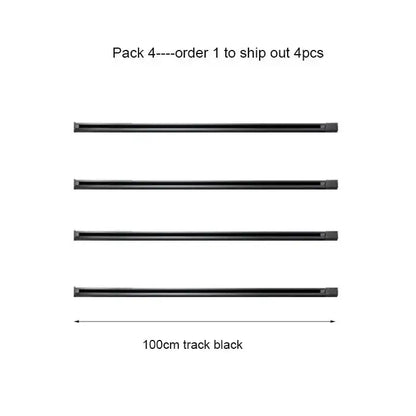 Modern black & white magnetic aluminum track rails living room light
