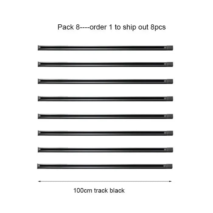 Modern black & white magnetic aluminum track rails living room light