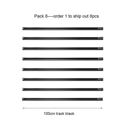 Modern black & white magnetic aluminum track rails living room light