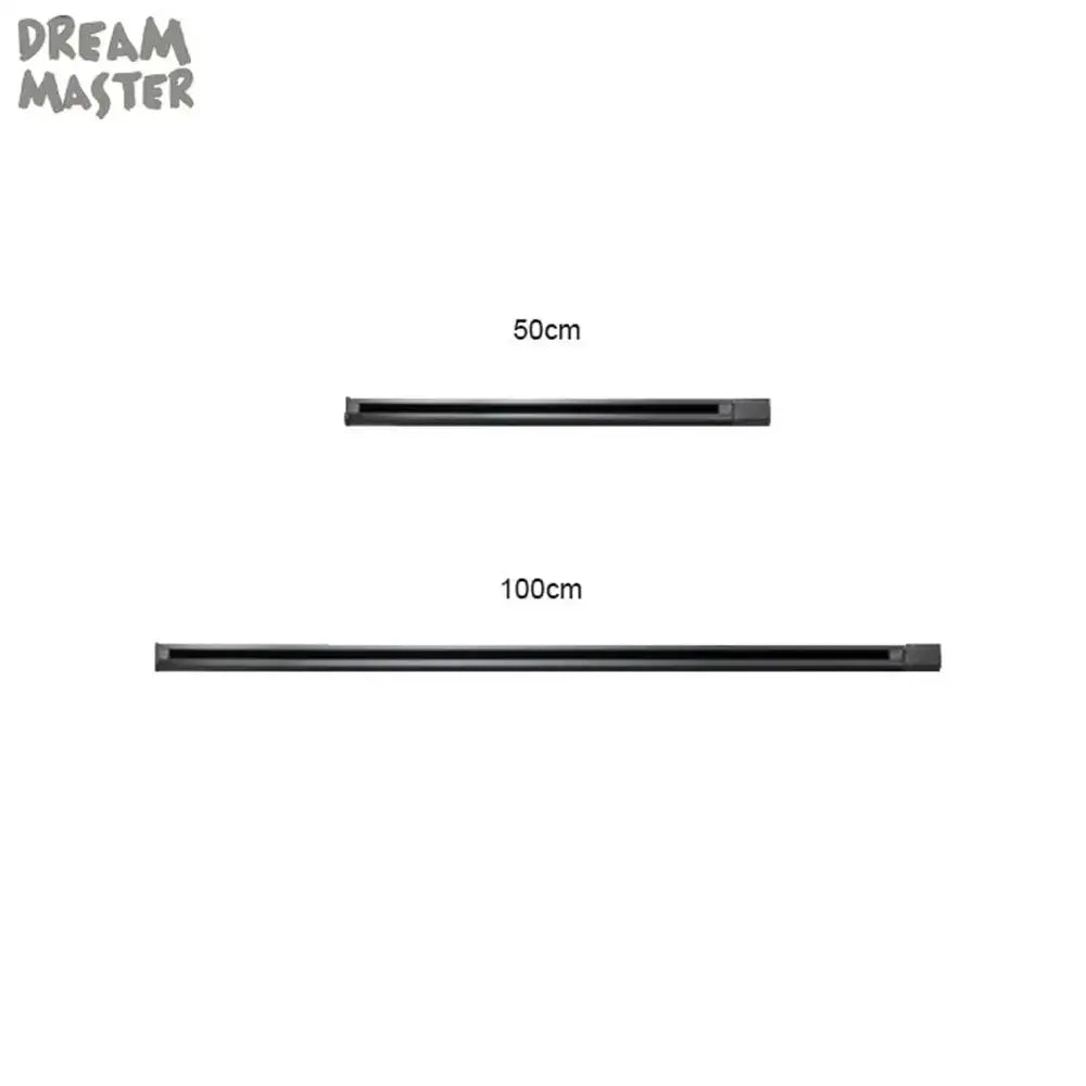 Modern black & white magnetic aluminum track rails living room light