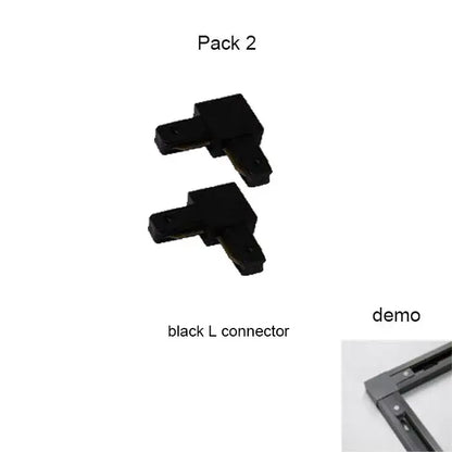 Modern black & white magnetic aluminum track rails living room light