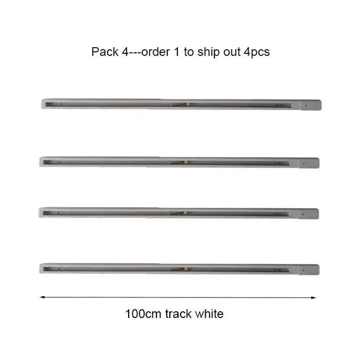 Modern black & white magnetic aluminum track rails living room light