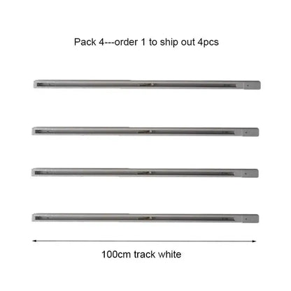 Modern black & white magnetic aluminum track rails living room light