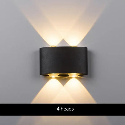 Modern black & white aluminum wall lamps – living room sconces