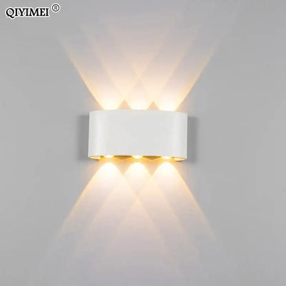 Modern black & white aluminum wall lamps – living room sconces