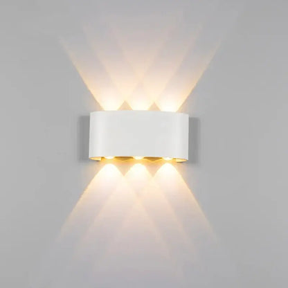 Modern black & white aluminum wall lamps – living room sconces