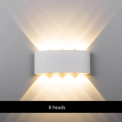 Modern black & white aluminum wall lamps – living room sconces