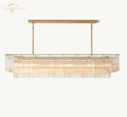 Modern brass amadeo crystal led chandelier dining room pendant light