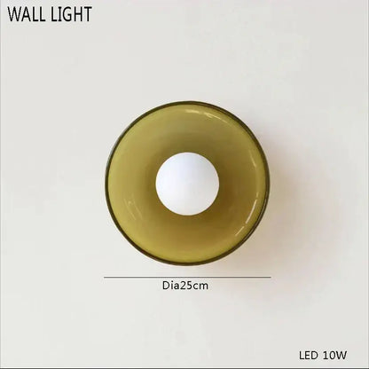 Modern green & gold glass ceiling chandelier for living room