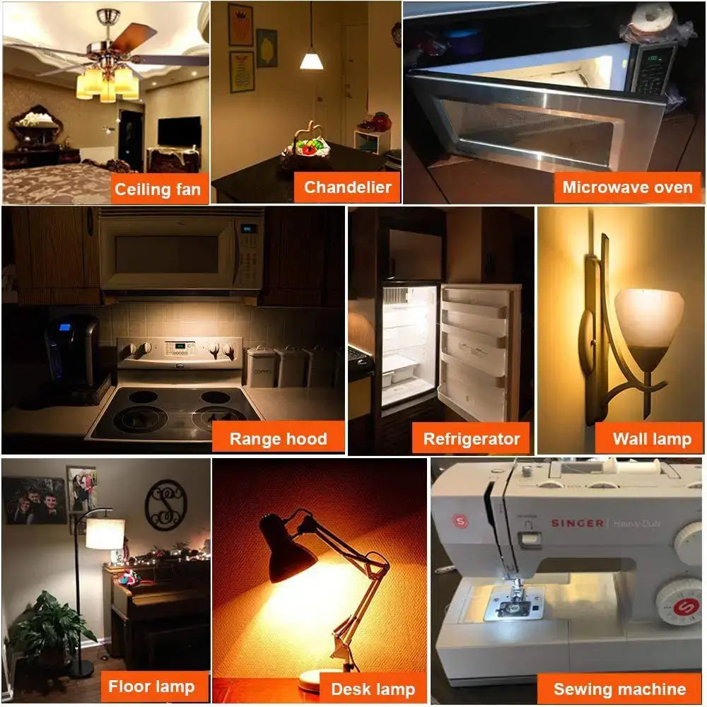 Vintage amber glass led filament bulb bedroom accent light
