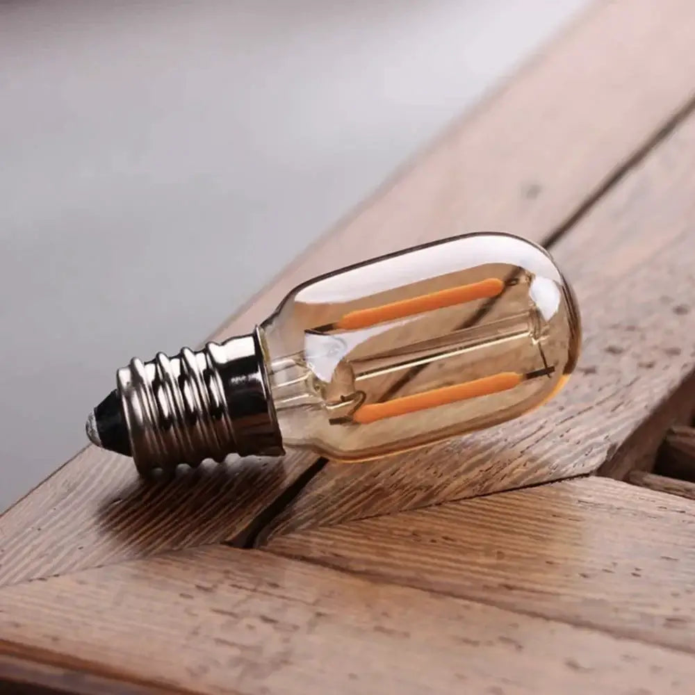 Vintage amber glass led filament bulb bedroom accent light