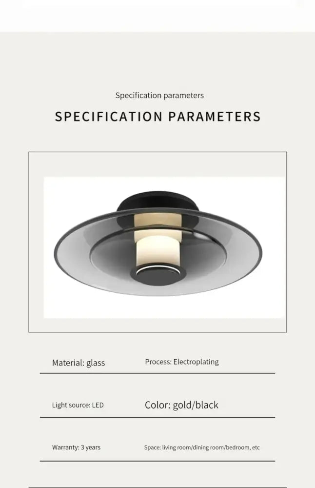 Modern black and amber minimalist led sconce wall lamp bedroom