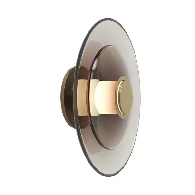 Modern black and amber minimalist led sconce wall lamp bedroom