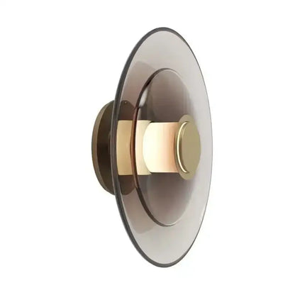 Modern black and amber minimalist led sconce wall lamp bedroom