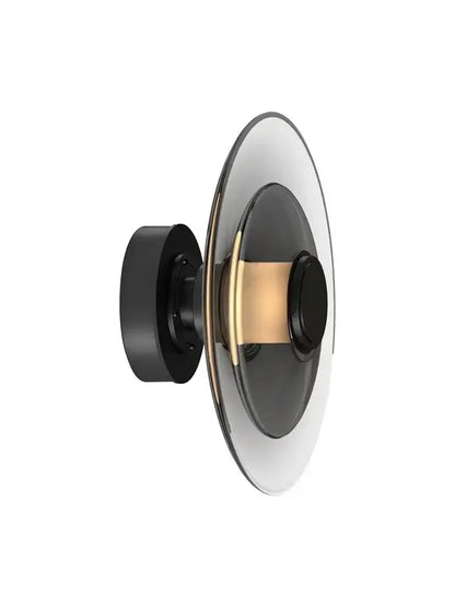 Modern black and amber minimalist led sconce wall lamp bedroom