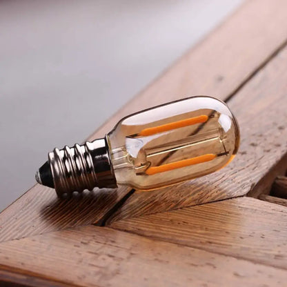 Vintage amber glass led bulb bedroom warm white light