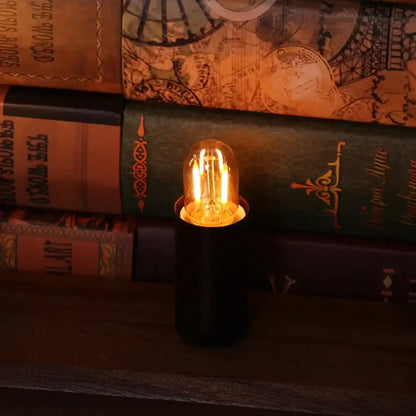 Vintage amber glass led bulb bedroom warm white light