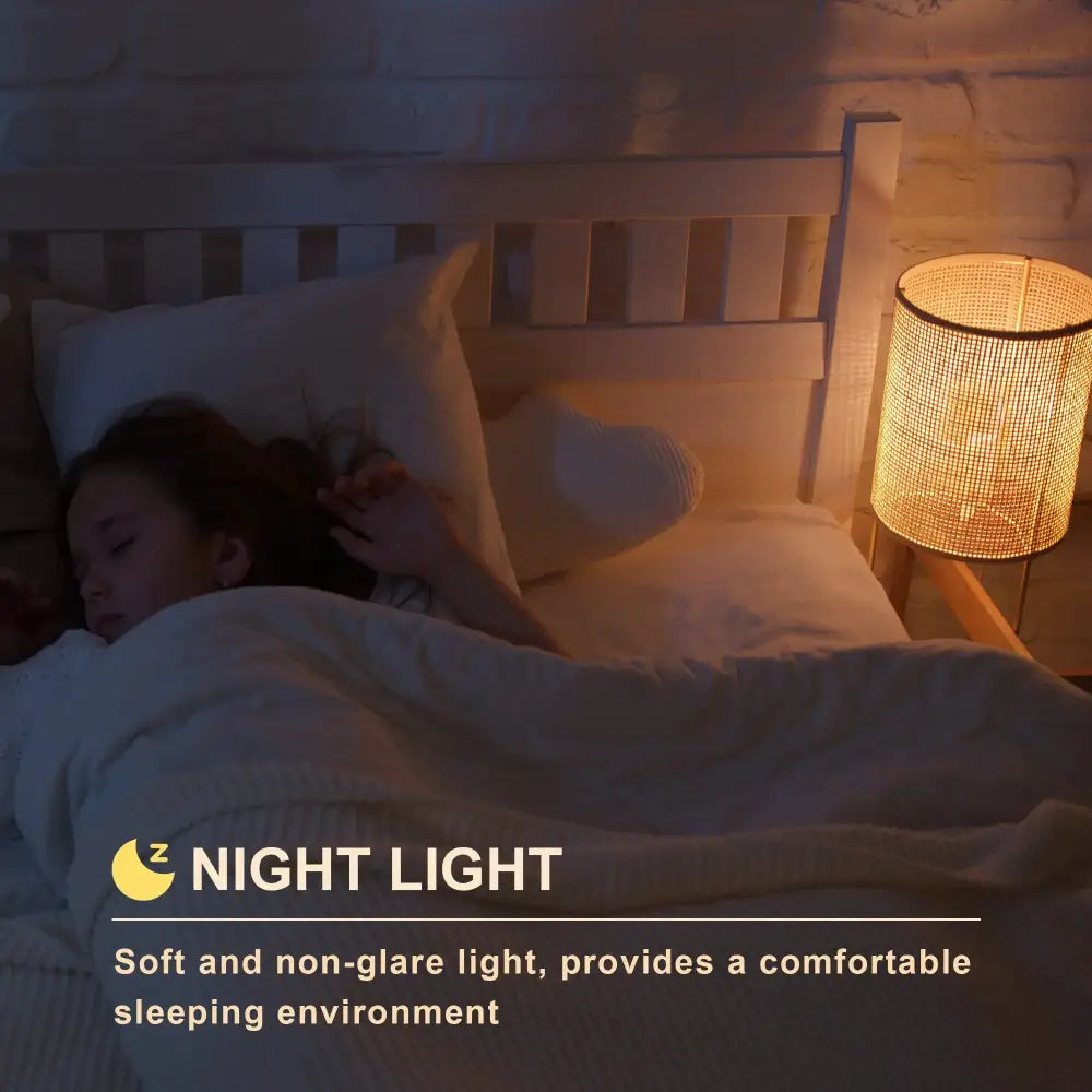 Retro amber glass led candle bulbs 12-pack bedroom night light