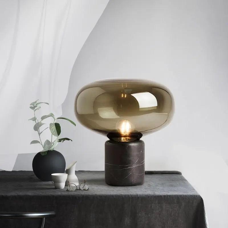 DecorBites™ Amber Nordic Table Lamp