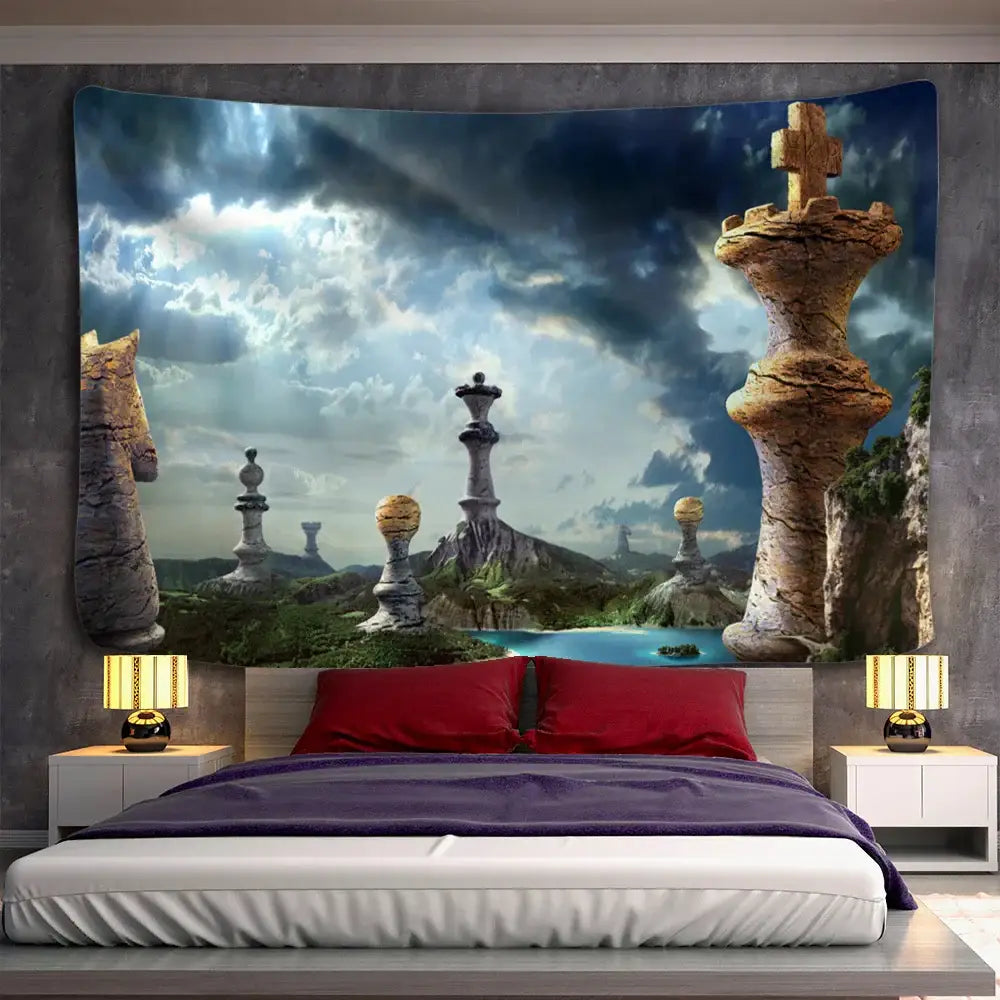 Angel devil hell witchcraft psychedelic tapestry for bedroom wall decor