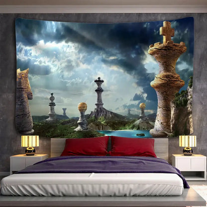 Angel devil hell witchcraft psychedelic tapestry for bedroom wall decor