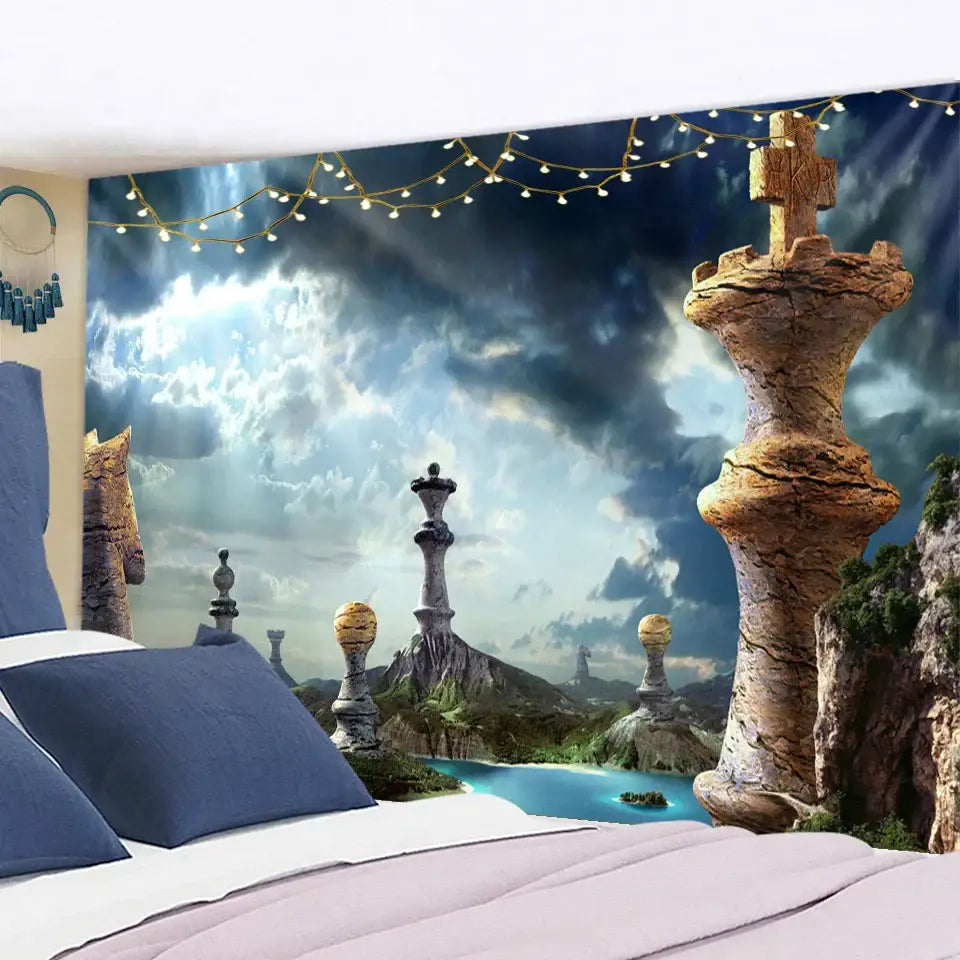 Angel devil hell witchcraft psychedelic tapestry for bedroom wall decor