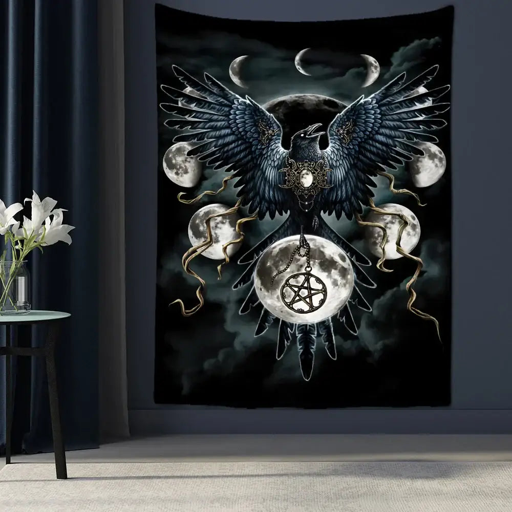Angel devil hell witchcraft psychedelic tapestry for bedroom wall decor