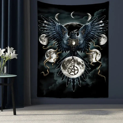 Angel devil hell witchcraft psychedelic tapestry for bedroom wall decor
