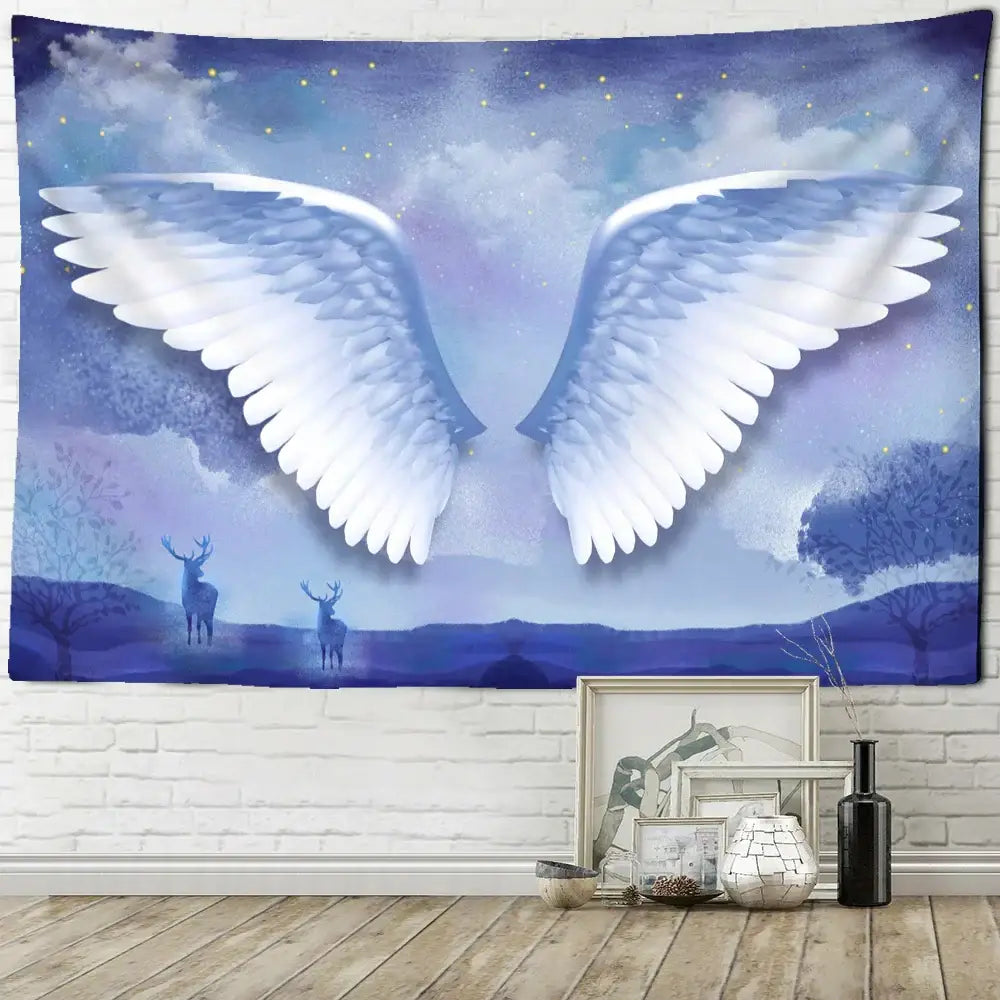 Angel devil hell witchcraft psychedelic tapestry for bedroom wall decor