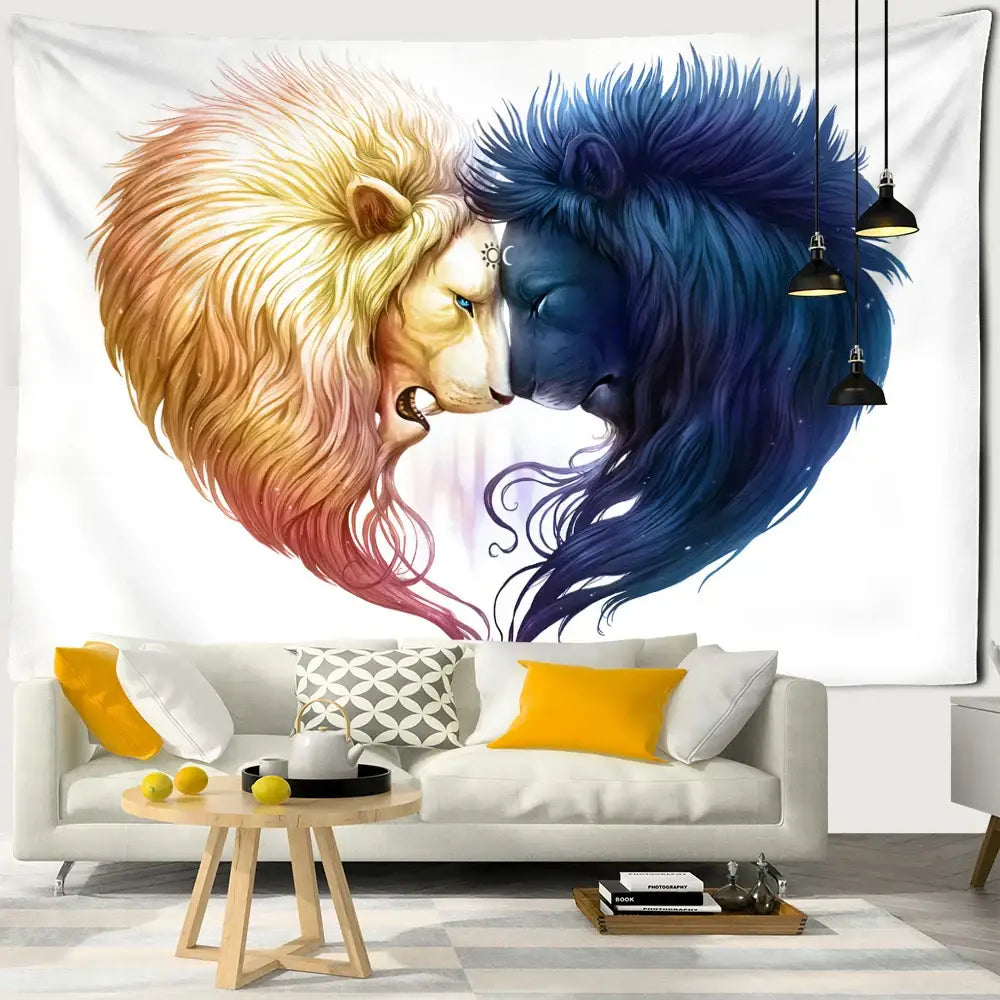 Angel devil hell witchcraft psychedelic tapestry for bedroom wall decor
