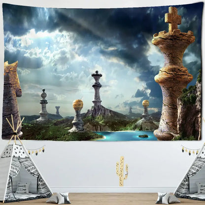 Angel devil hell witchcraft psychedelic tapestry for bedroom wall decor