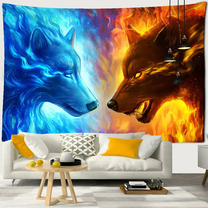 Angel devil hell witchcraft psychedelic tapestry for bedroom wall decor