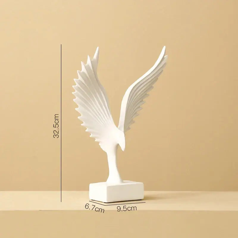 Modern gold & silver angel wings sculpture living room decor artware