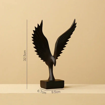 Modern gold & silver angel wings sculpture living room decor artware