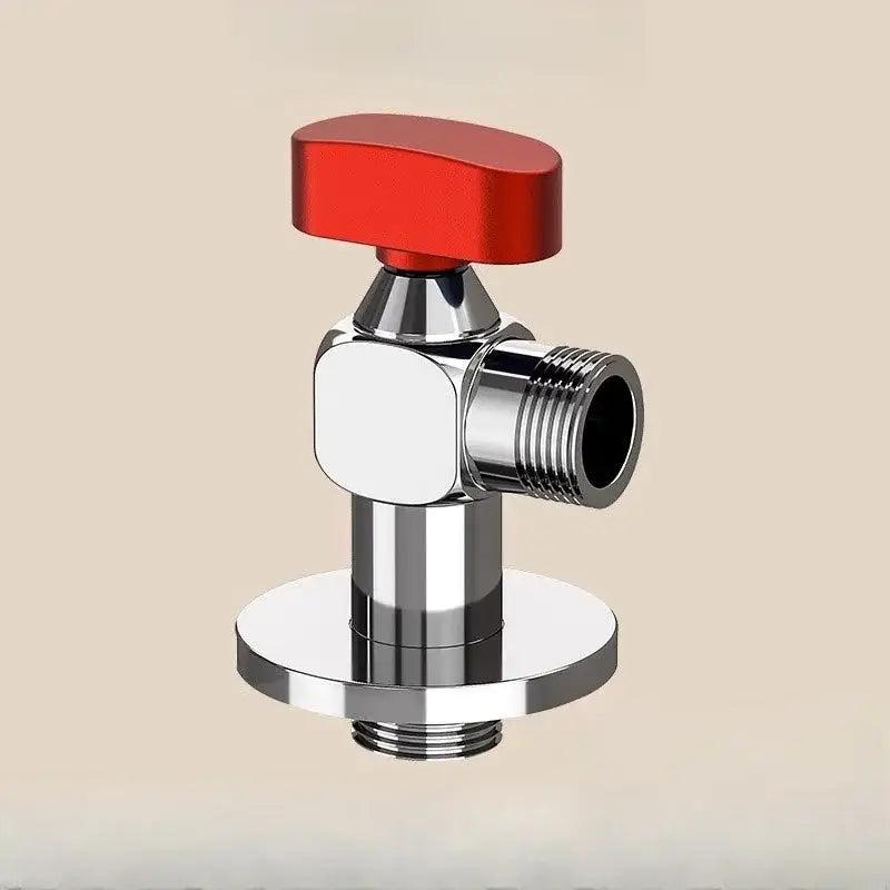 Metallic red & blue angle valve bathroom wall mounted water volume