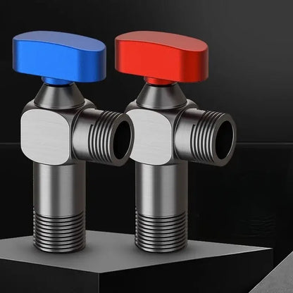 Metallic red & blue angle valve bathroom wall mounted water volume