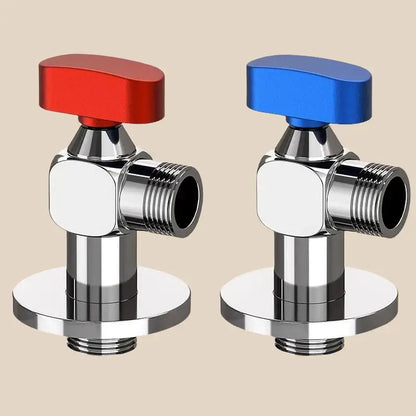 Metallic red & blue angle valve bathroom wall mounted water volume