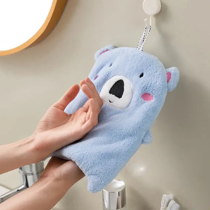 Cute panda and koala animal hand towel set for bathroom