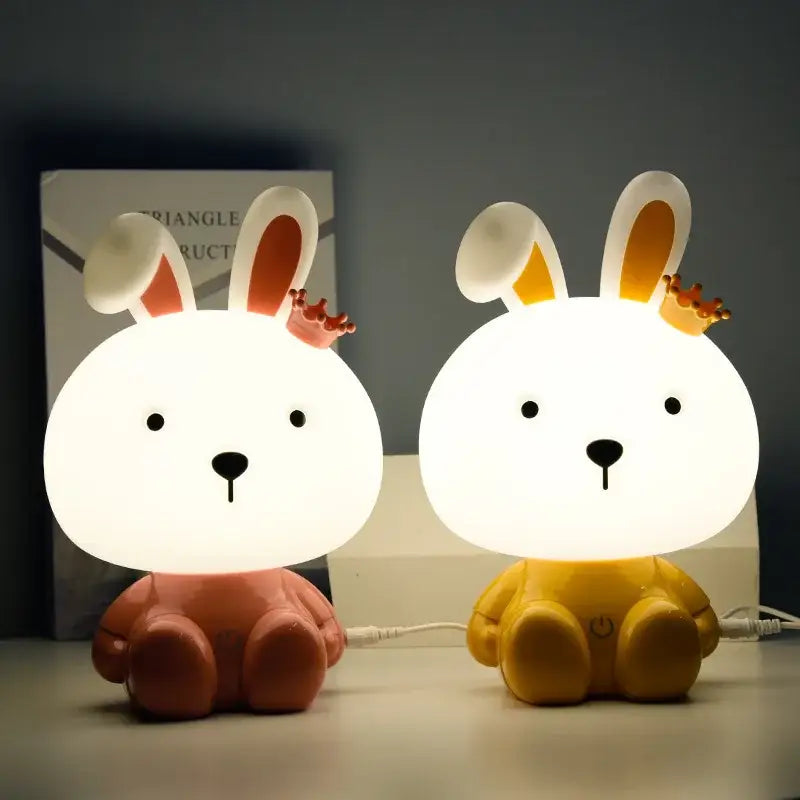 Navy blue & coral pink animal light led night light for bedroom