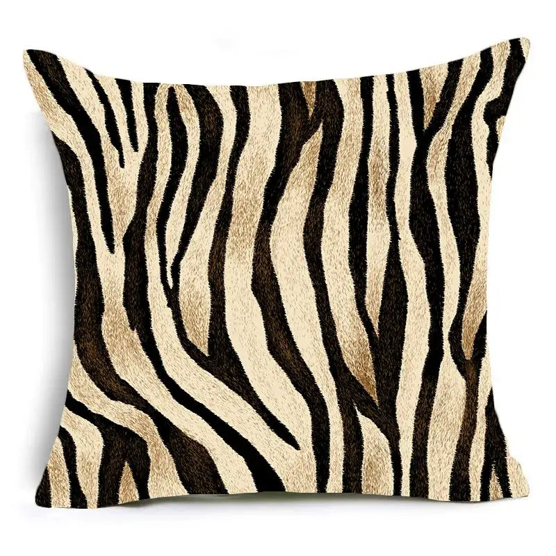 Animal print pillowcase cushion cover for living room sofa