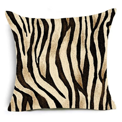 Animal print pillowcase cushion cover for living room sofa