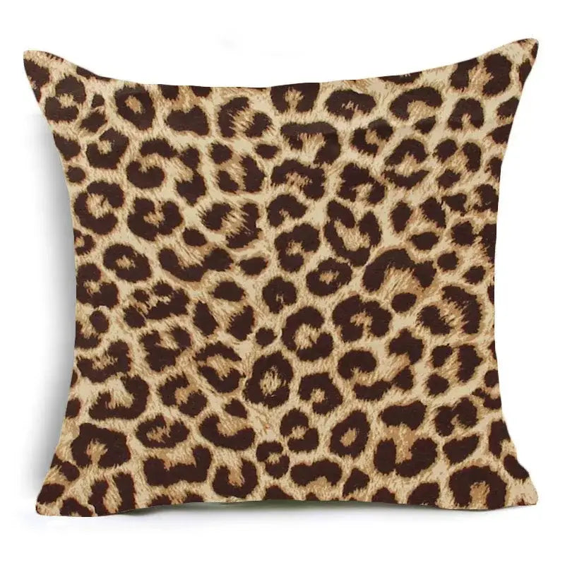 Animal print pillowcase cushion cover for living room sofa