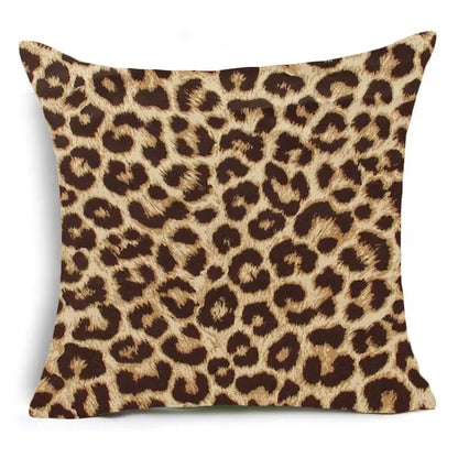 Animal print pillowcase cushion cover for living room sofa