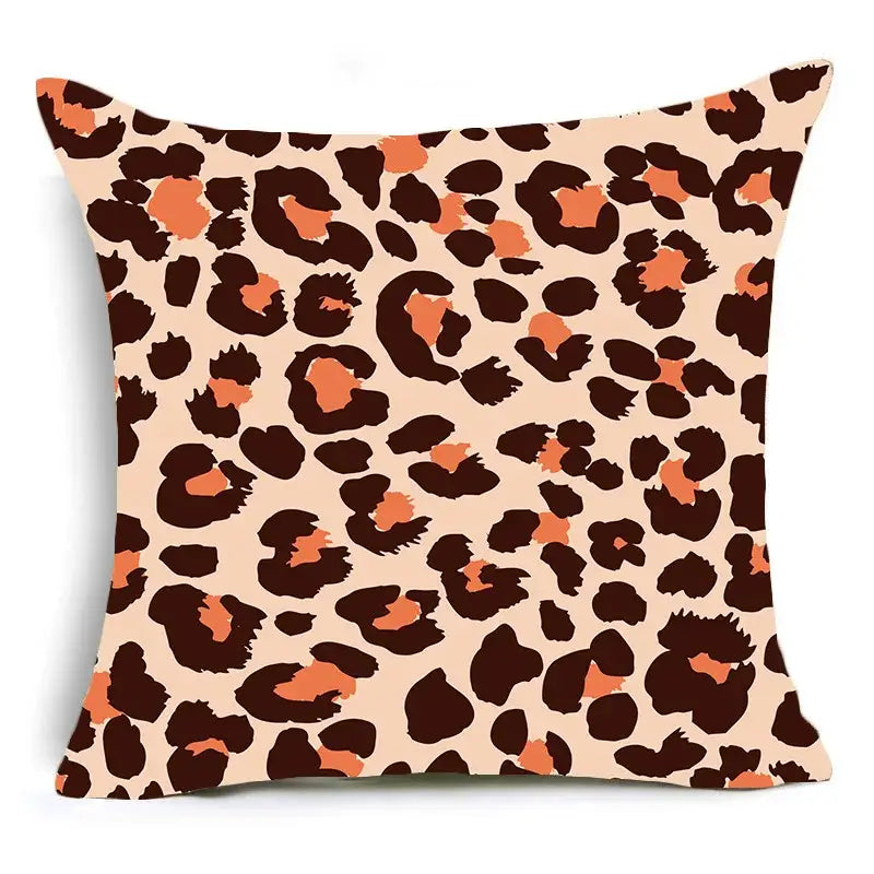 Animal print pillowcase cushion cover for living room sofa