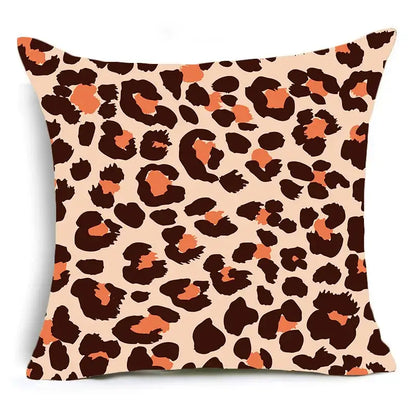 Animal print pillowcase cushion cover for living room sofa