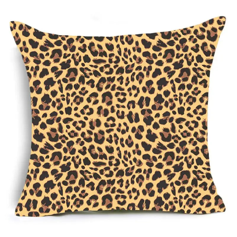 Animal print pillowcase cushion cover for living room sofa