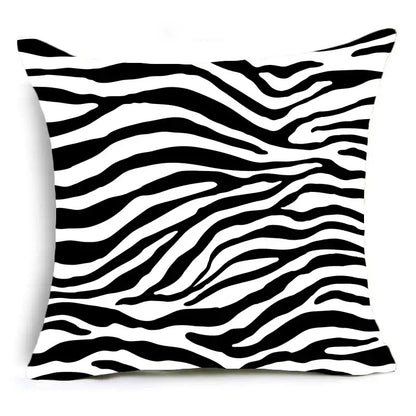 Animal print pillowcase cushion cover for living room sofa
