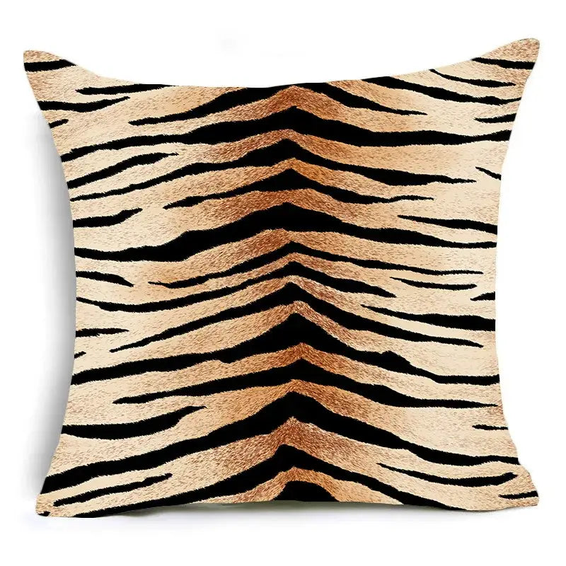 Animal print pillowcase cushion cover for living room sofa