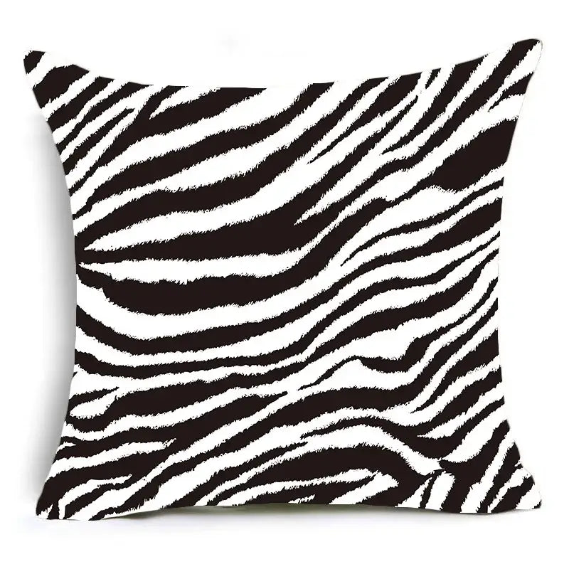Animal print pillowcase cushion cover for living room sofa