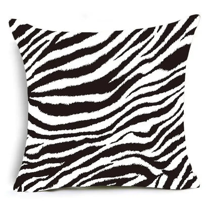 Animal print pillowcase cushion cover for living room sofa